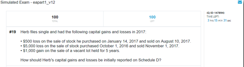 Lambers EA practice question
