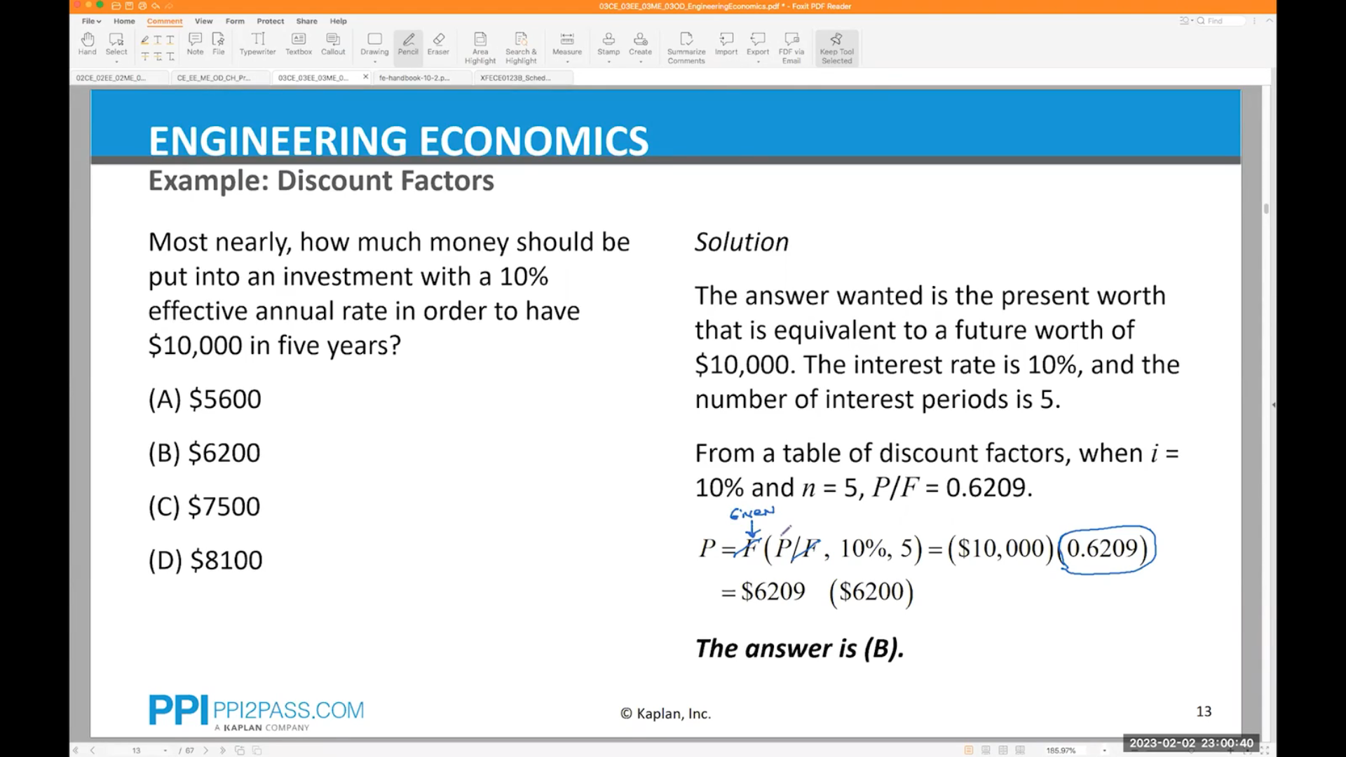 PPI practice questions