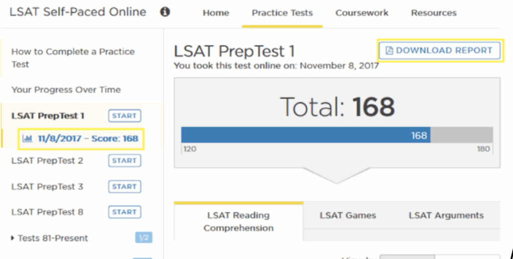 Princeton Review LSAT Prep test