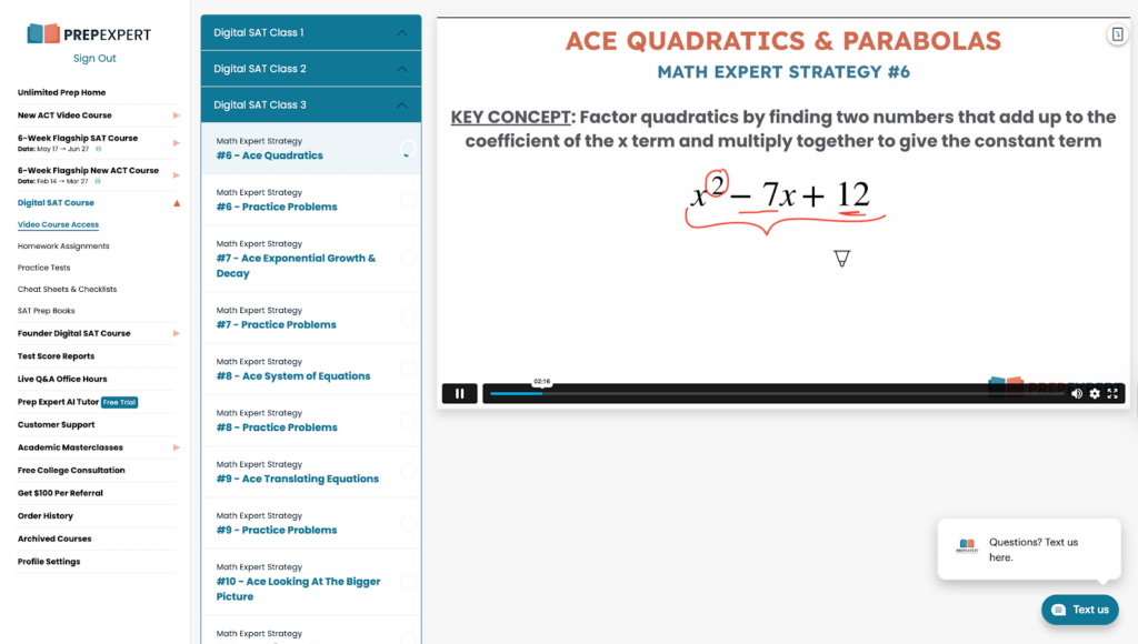 Prep Expert SAT practice