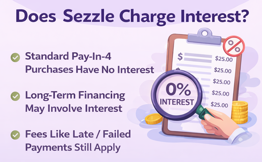 sezzle charge interest