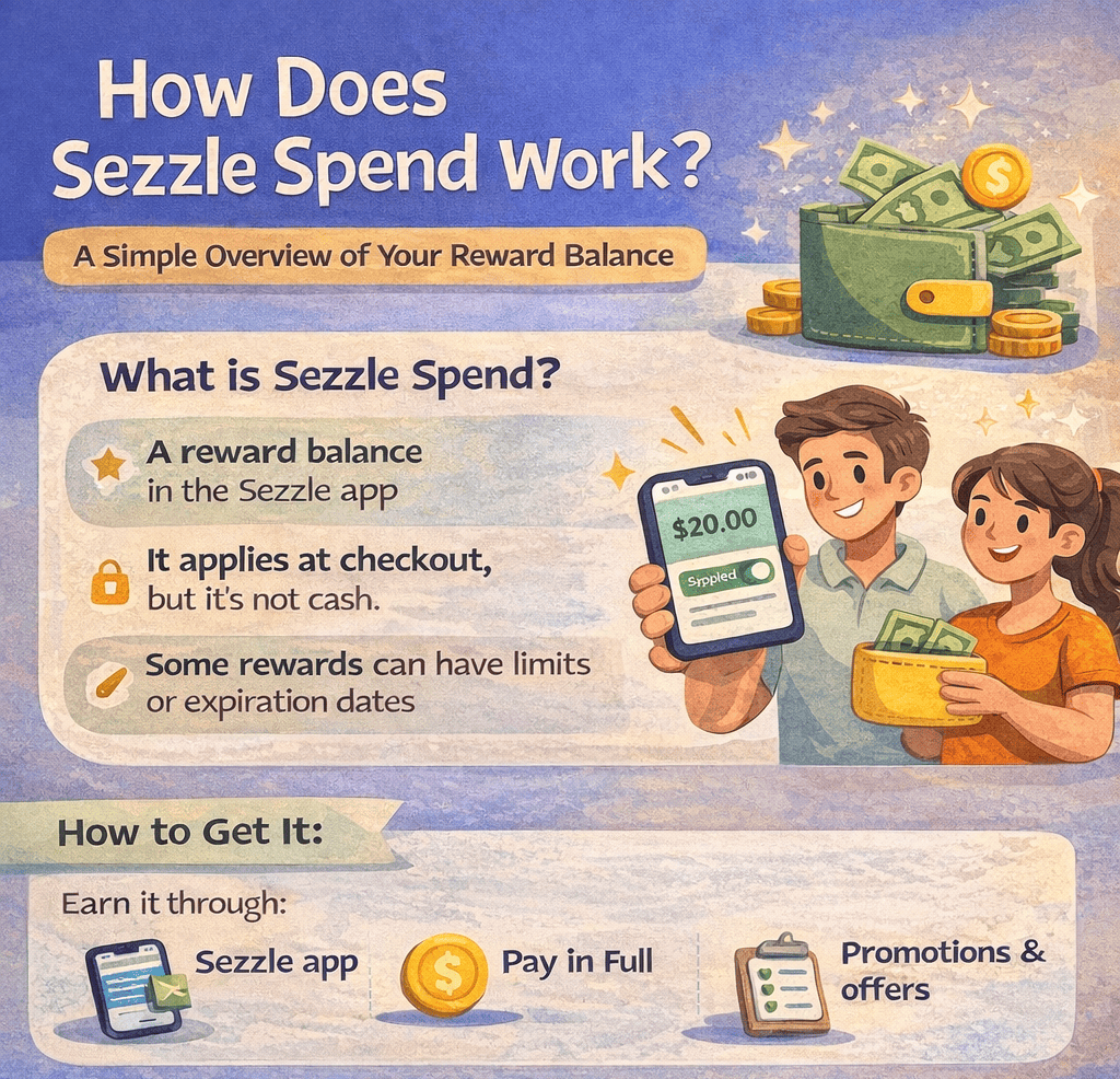 how does Sezzle spend work