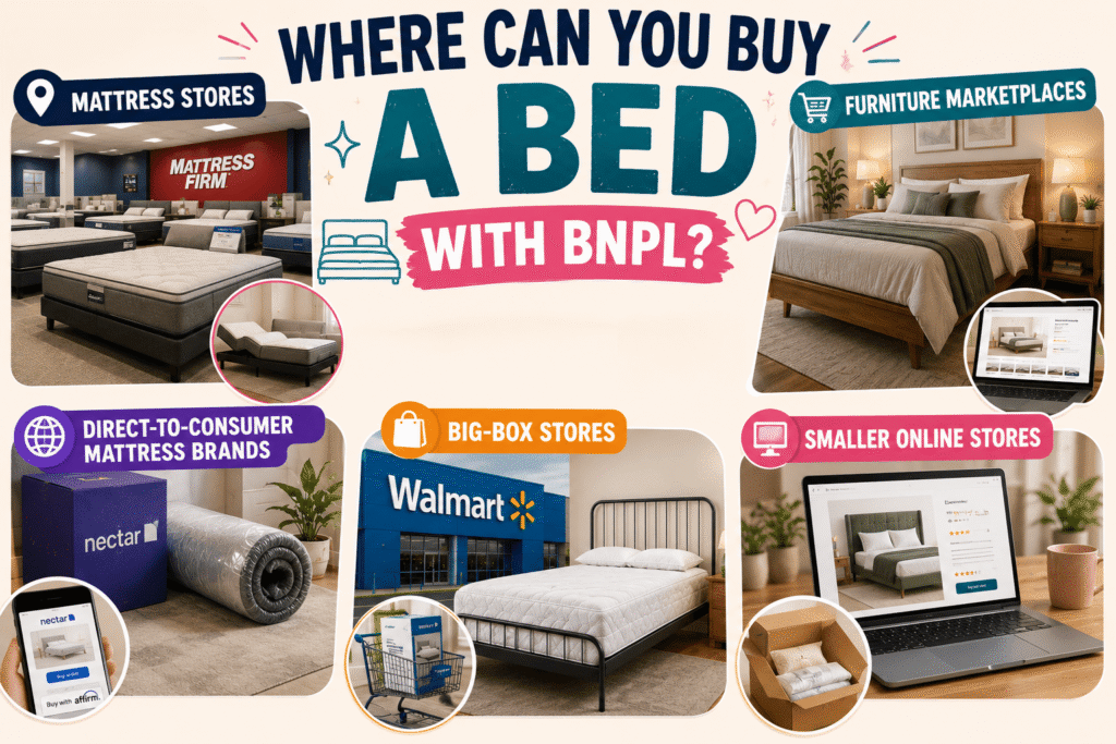 Buy now pay later beds and mattress financing options