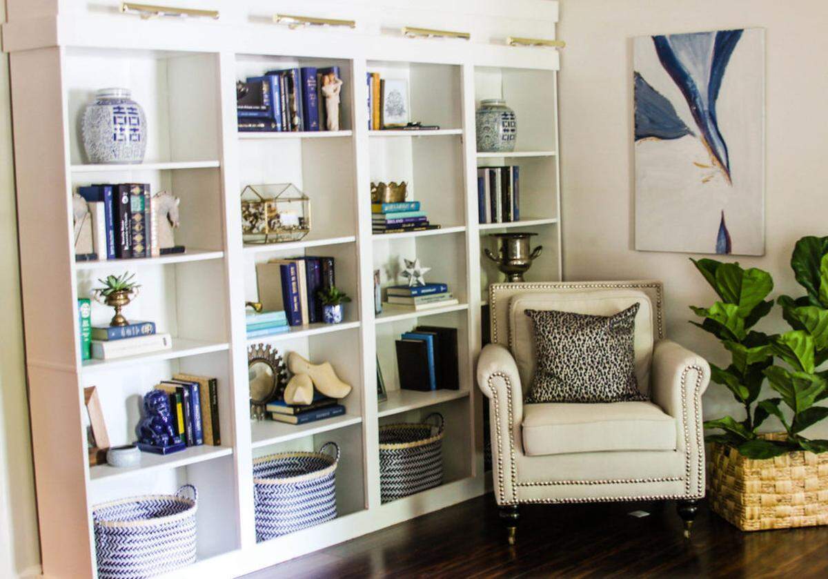 Bookshelves after
