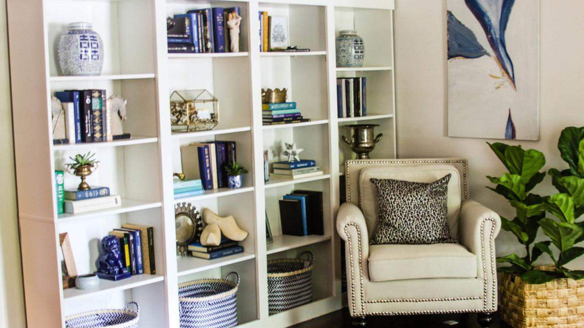 Bookshelves after