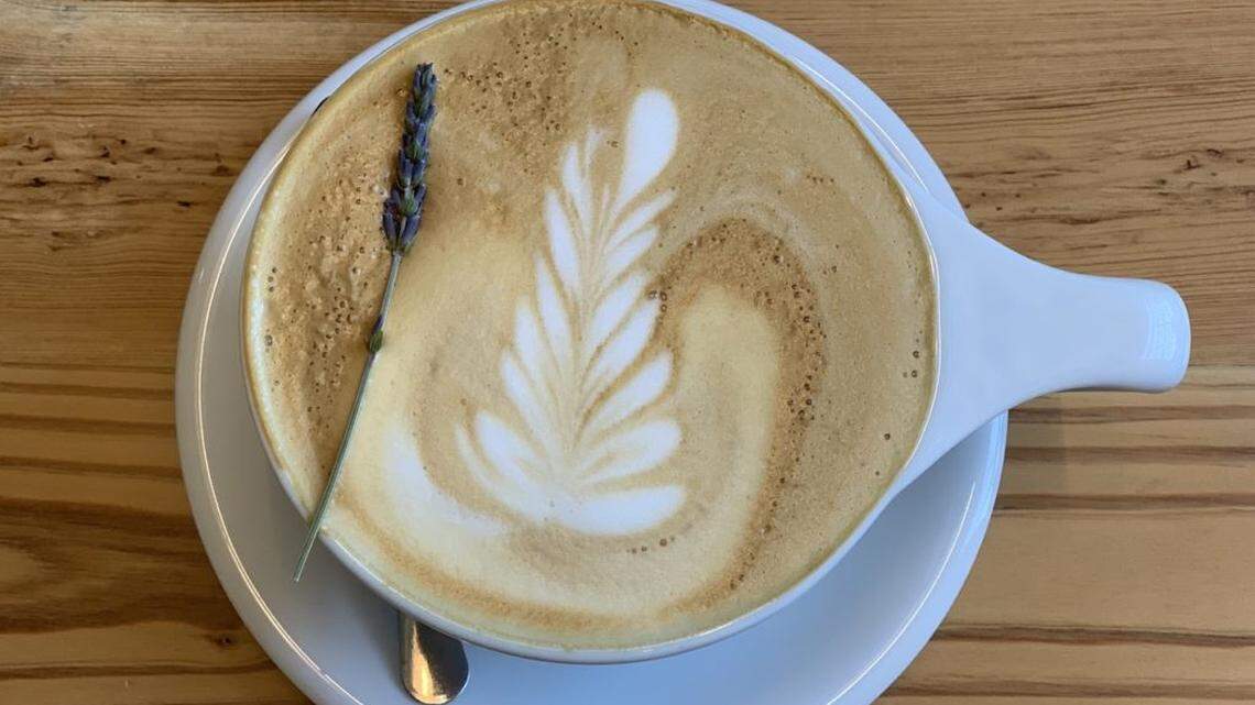 Night Swim Coffee will have light food options at some locations, but the primary focus will be on coffee — like this Undercurrent latte.