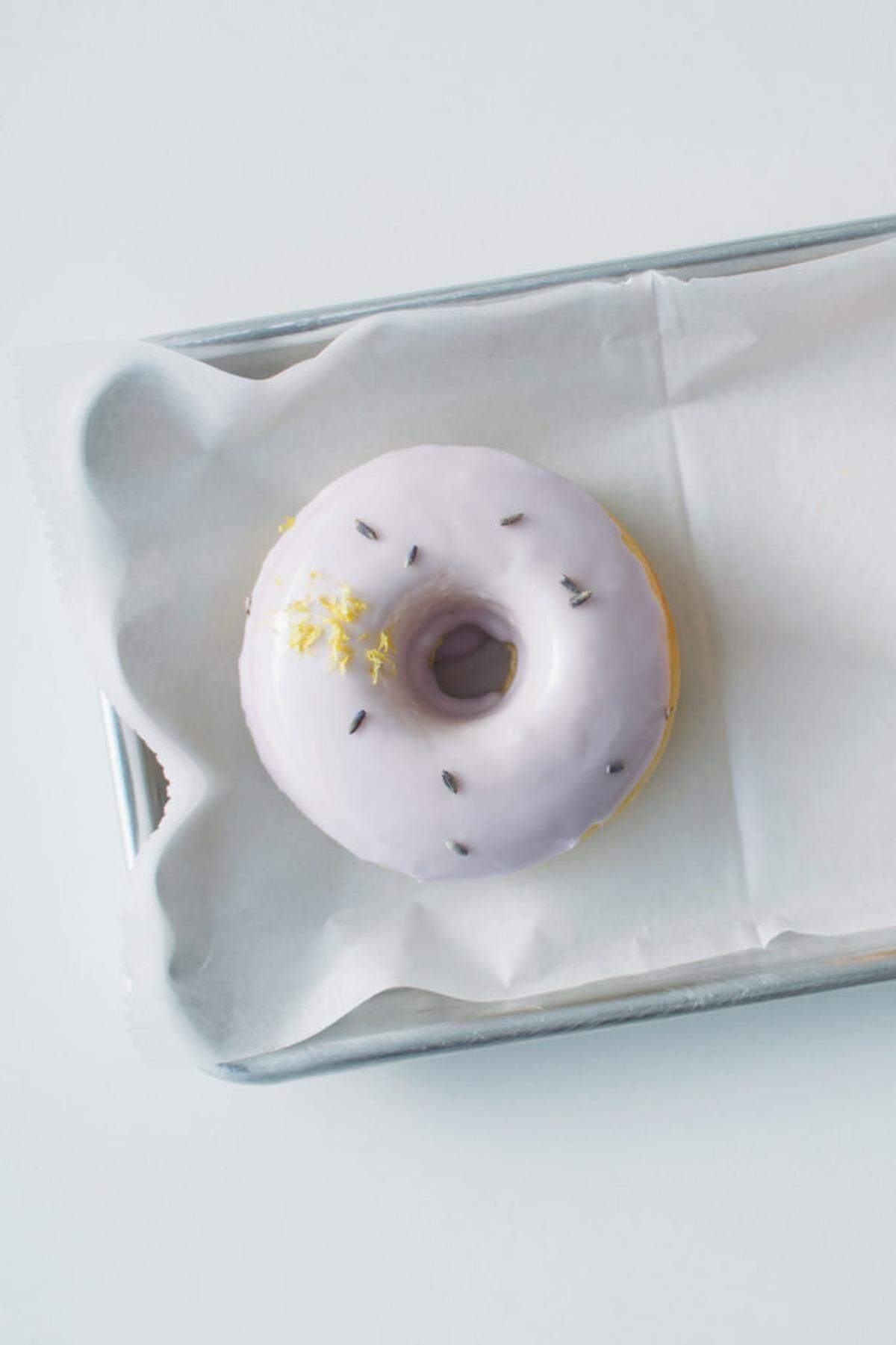 Lemon lavender doughnut