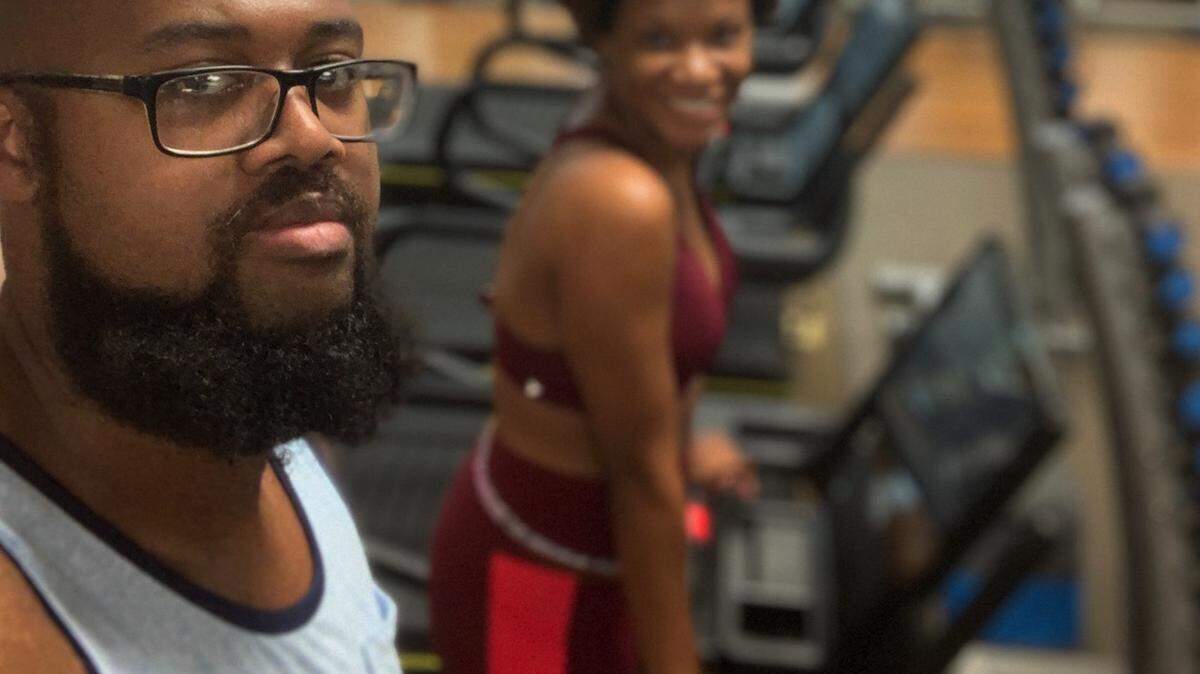 Courtesy of Nakisha Washington<br>Training with Andre Procope