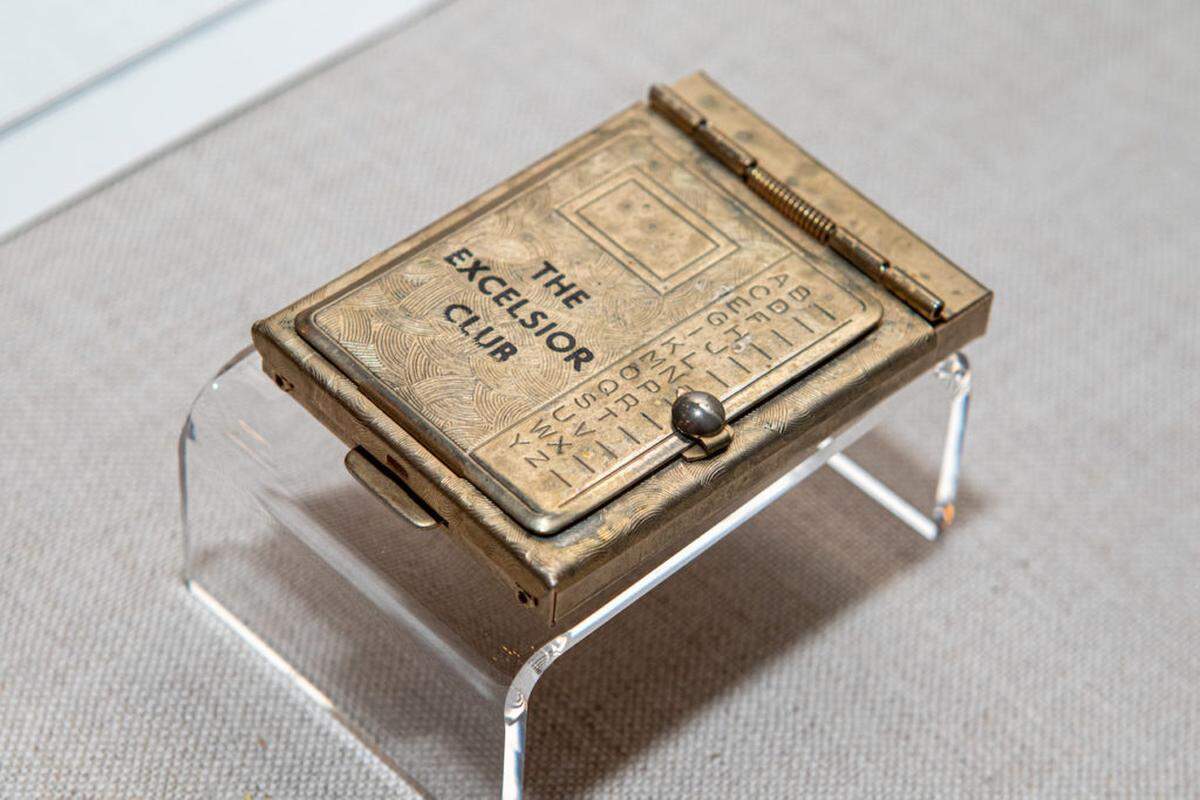 Alex Cason Photography<br/>A mini address book from The Excelsior Club is on display at The Charlotte Museum of History.