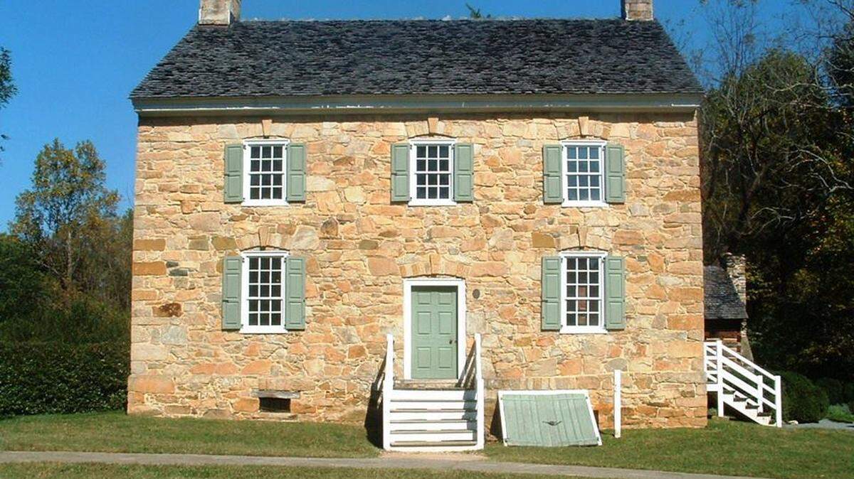 Courtesy of The Charlotte Museum of History<br/>Mecklenburg County's oldest home, the 1774 Rock House, is preserved and interpreted by The Charlotte Museum of History.