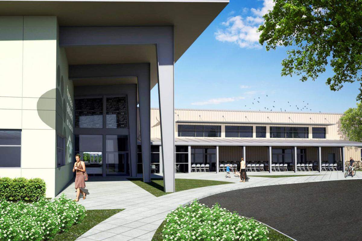 Courtesy of The Humane Society of Charlotte<br/>A rendering shows the new HSC Animal Resource Center.