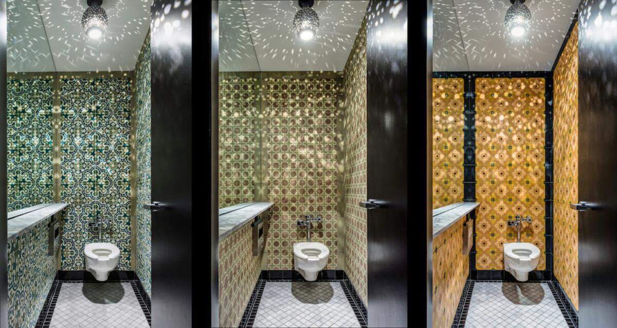 Courtesy of Dan Tale<br>The restrooms at Mourad in San Francisco, California.
