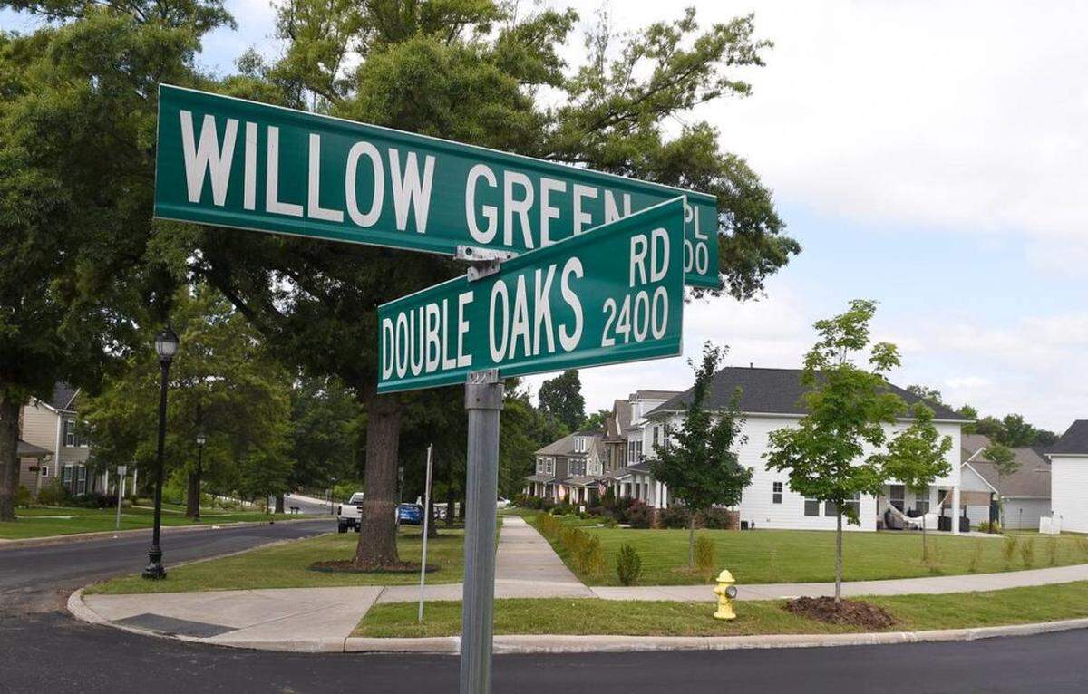 Tom Hanchett, a Charlotte historian, said the old Double Oaks neighborhood has been developed into a mix of single family homes, townhomes and the McNeel Apartments. Photo from Charlotte Observer files