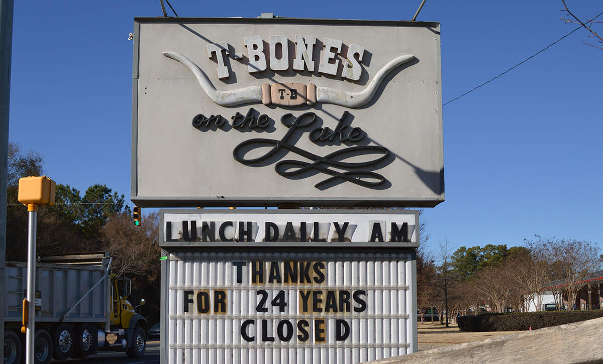 Bottle Cap Group<br/> T-Bones on the Lake closed in December after being open 24 years.
