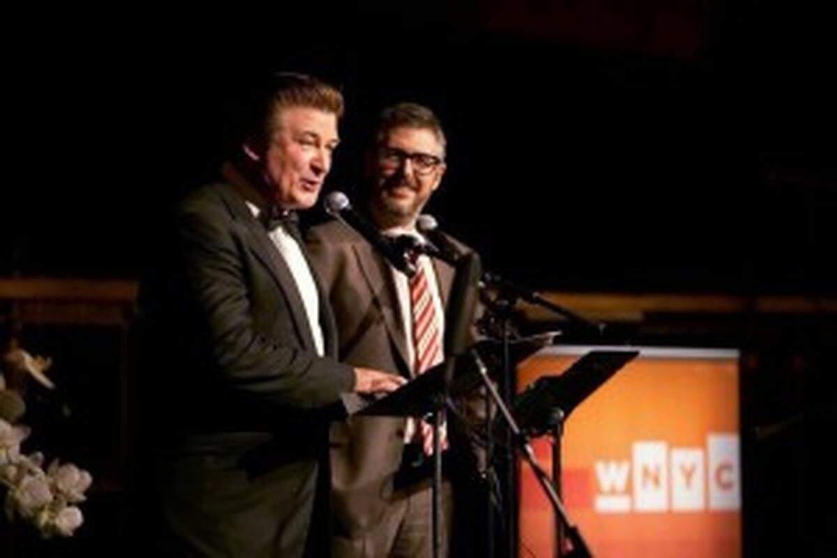 Alec and Ira at the New York Public Radio Gala at Gotham Hall in 2010, by Matthew Septimus