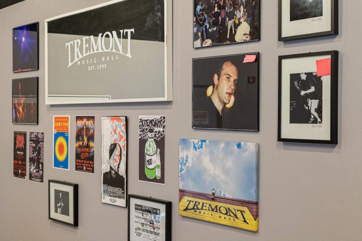 Memorabilia from Tremont Music Hall on display at The Charlotte Museum of History.
