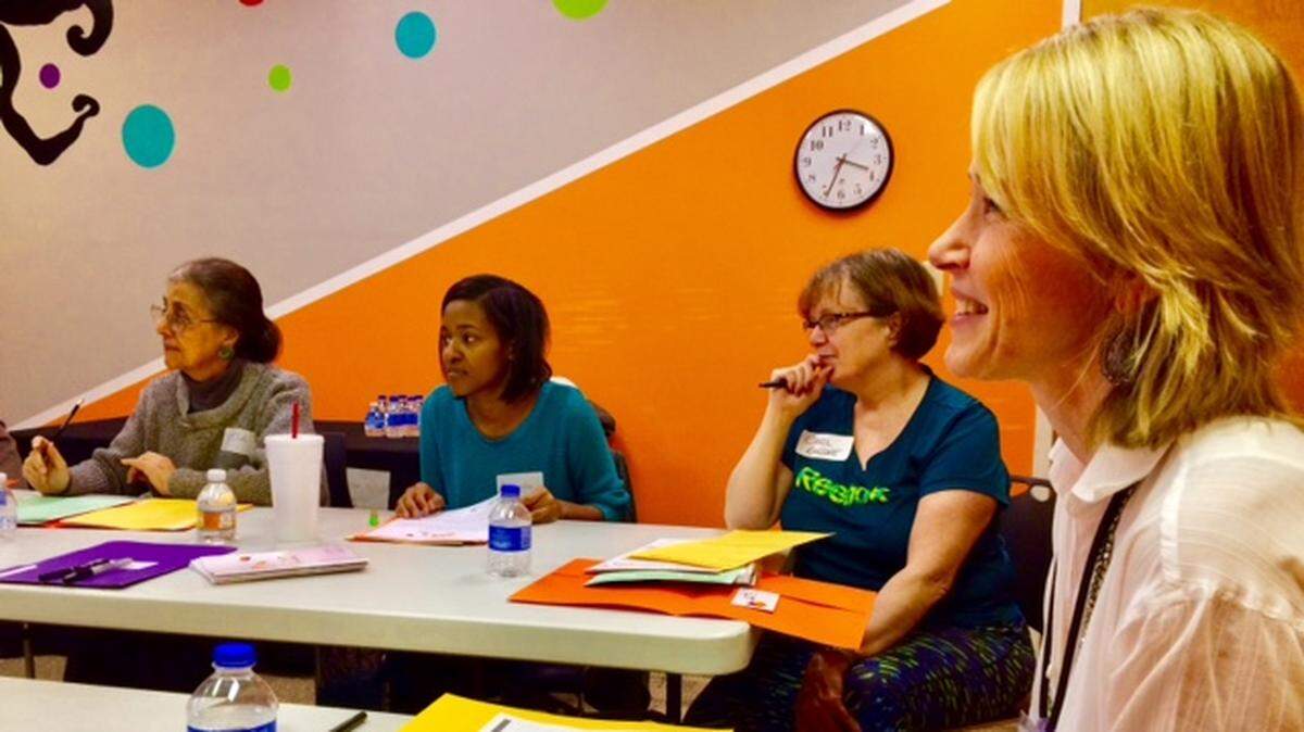 A class at Charlotte Lit with Kathie Collins.
