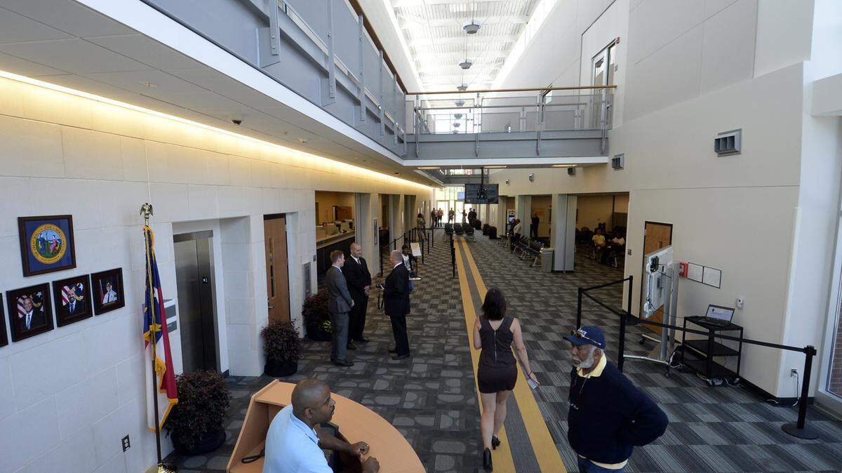 Interior of the new NCDMV office in Huntersville.  The people spoke, and the NC Department of Motor Vehicles listened.