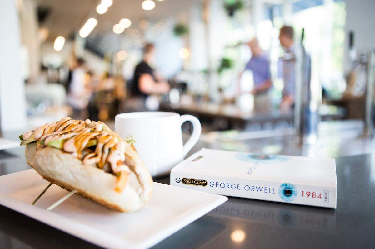 Queen City Grounds is the perfect place to read a book with coffee and lunch.
