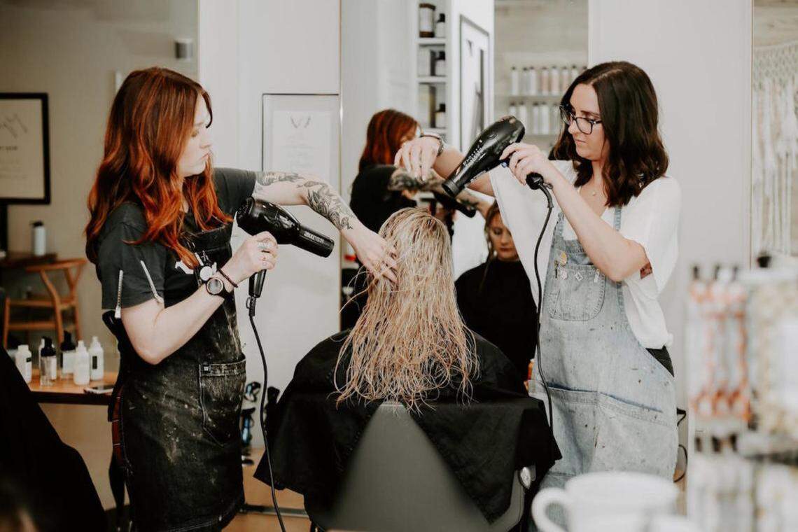 Photo by Erin Maynard<br>Cait McNulty (left) is a type Five, or Investigator, in the enneagram, and Kenna Ehman is a type Eight, or Challenger.