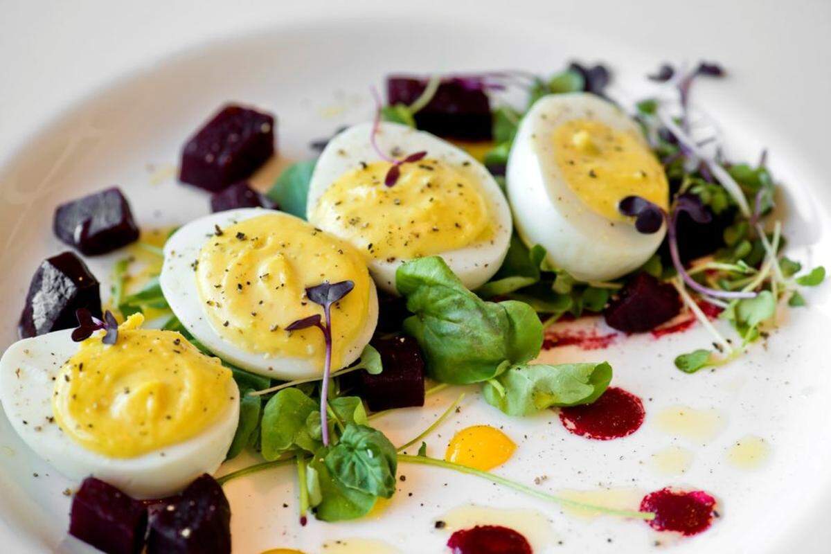 Deviled Egg and Beet Salad