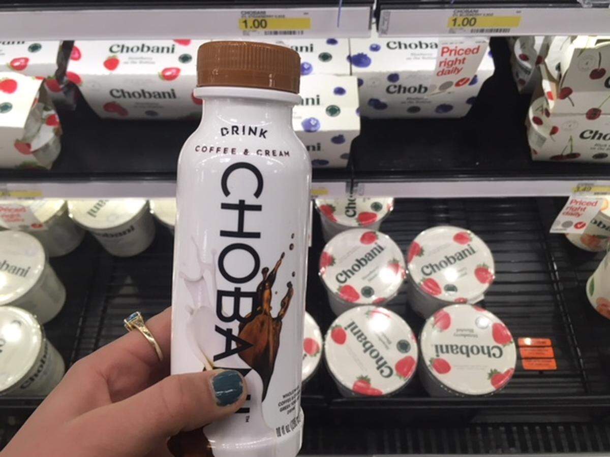 Chobani drink at Target