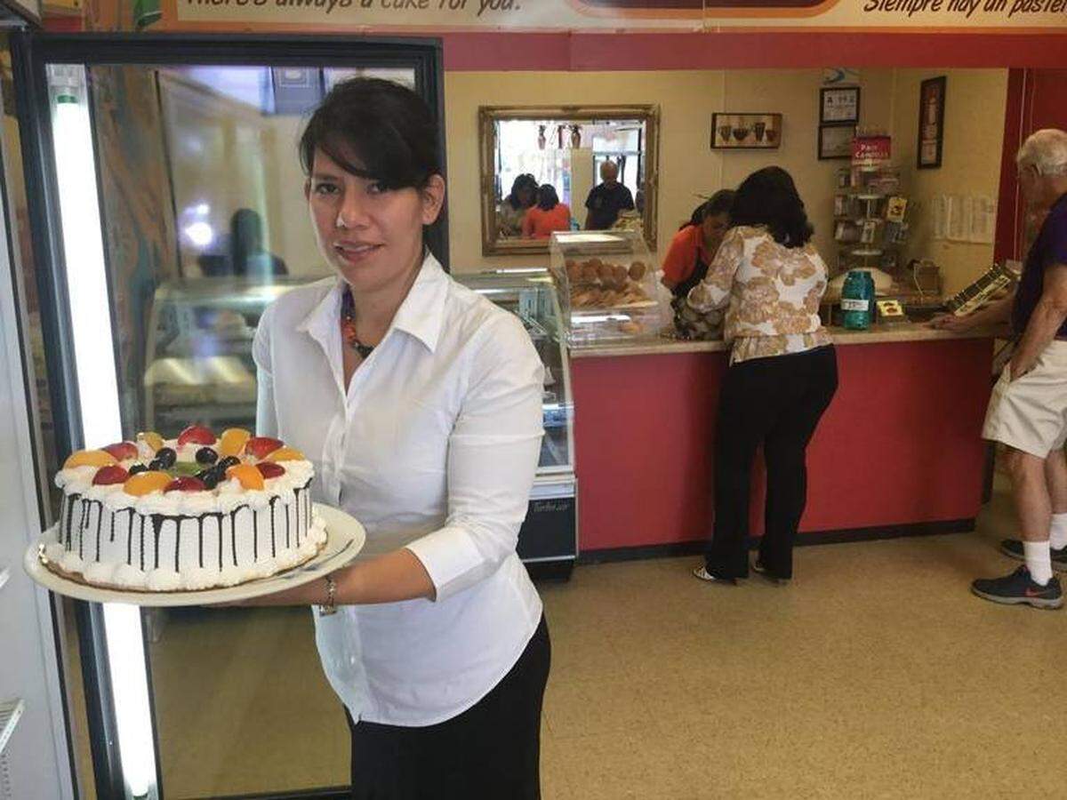 Zhenia Martinez now runs Las Delicias, the bakery her father started when he was 68 years old.