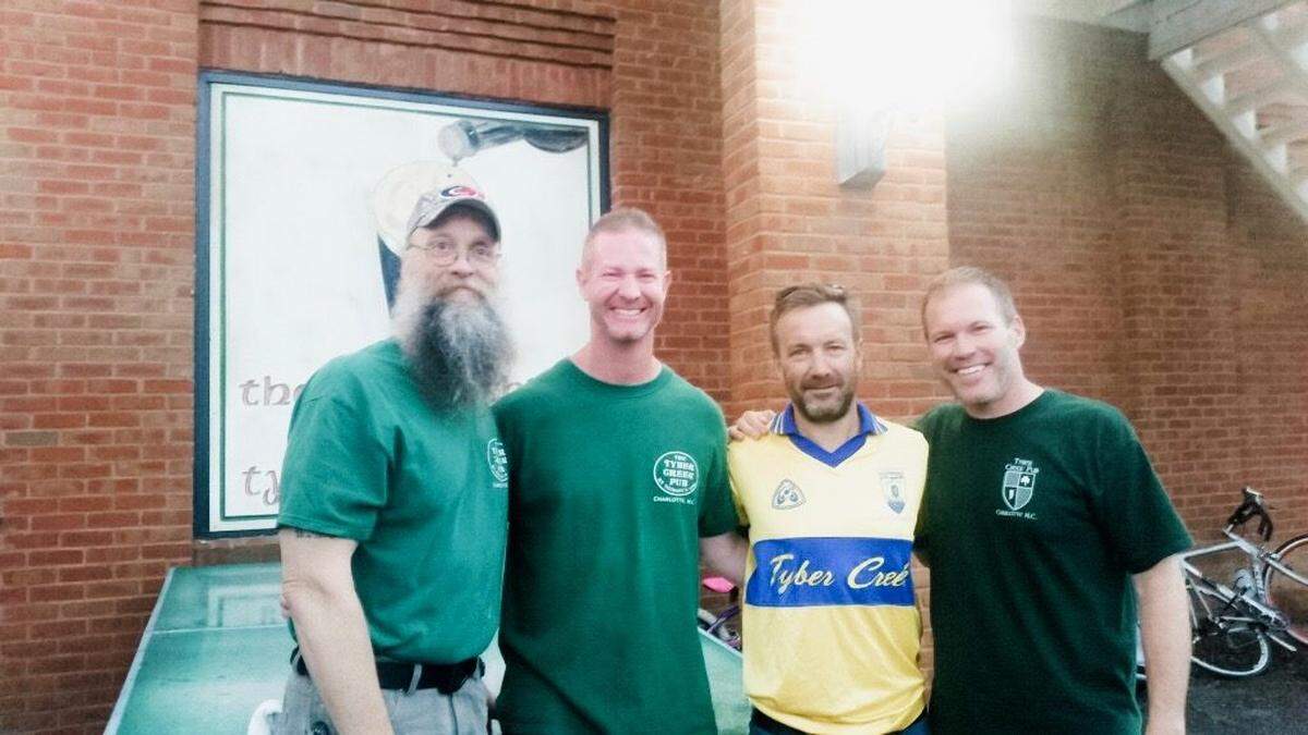 Courtesy of Tyber Creek Pub<br/>From left, Tim Krot, Thomas Timmons, Kevin Devin and Maynard Goble.