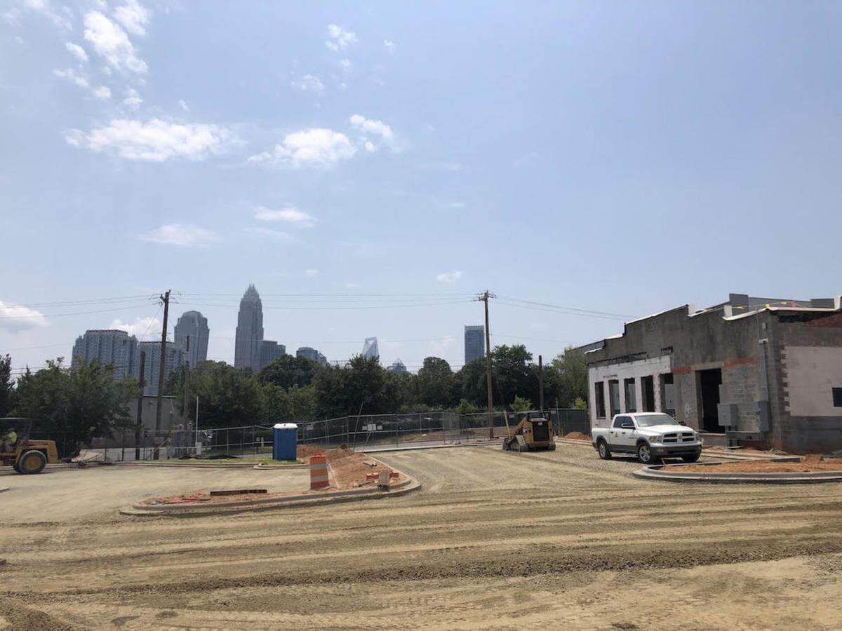 Courtesy of Ascent Real Estate Capital<br>Construction is underway on The Shop, which will house Petty Thieves Brewing.