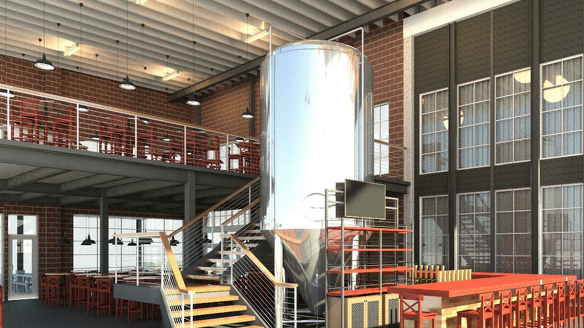 Courtesy of Legion Brewing<br>A rendering of Trolley Barn Fermentory