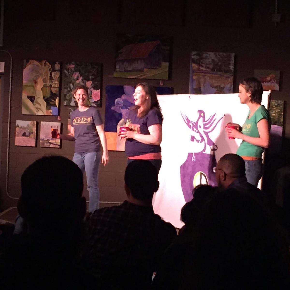 Courtesy of Anne Lambert<br>Chickspeare performs at NoDa Brewing.