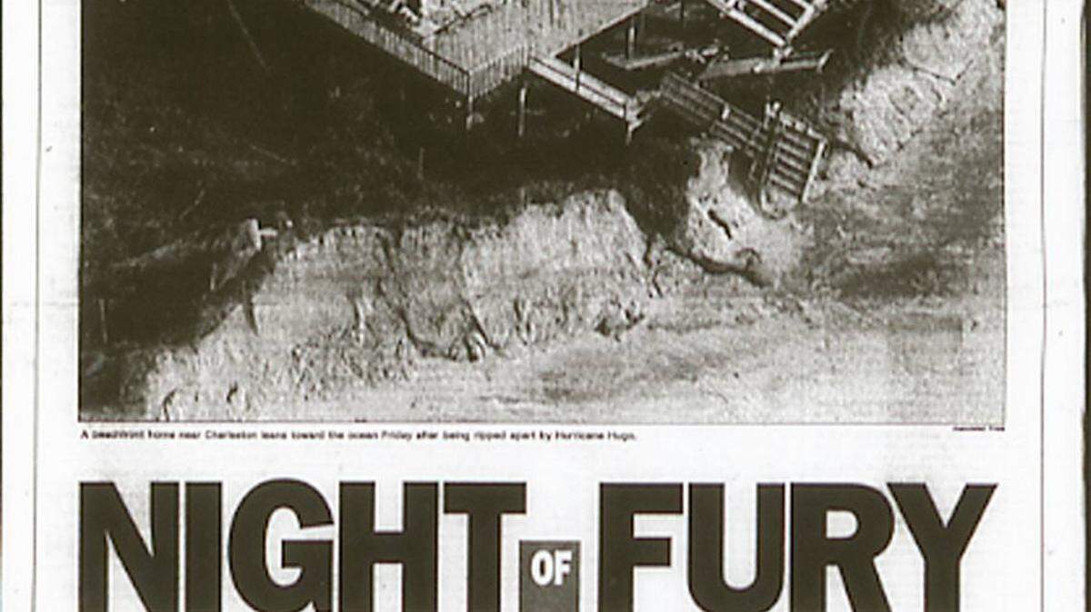The Charlotte Observer file photo<br/>The front page of The Charlotte Observer on September 23, 1989.