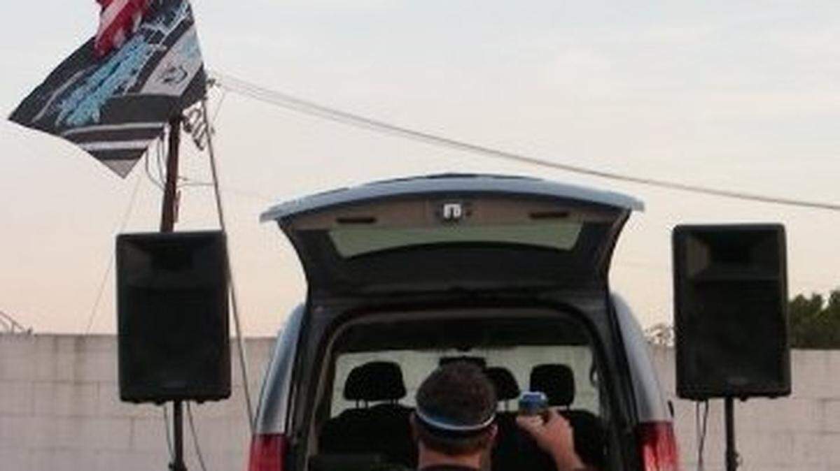 Courtesy of Zack Luttrell<br>Sometimes a die-hard Carolina Panthers fan must tailgate alone at 7 a.m.