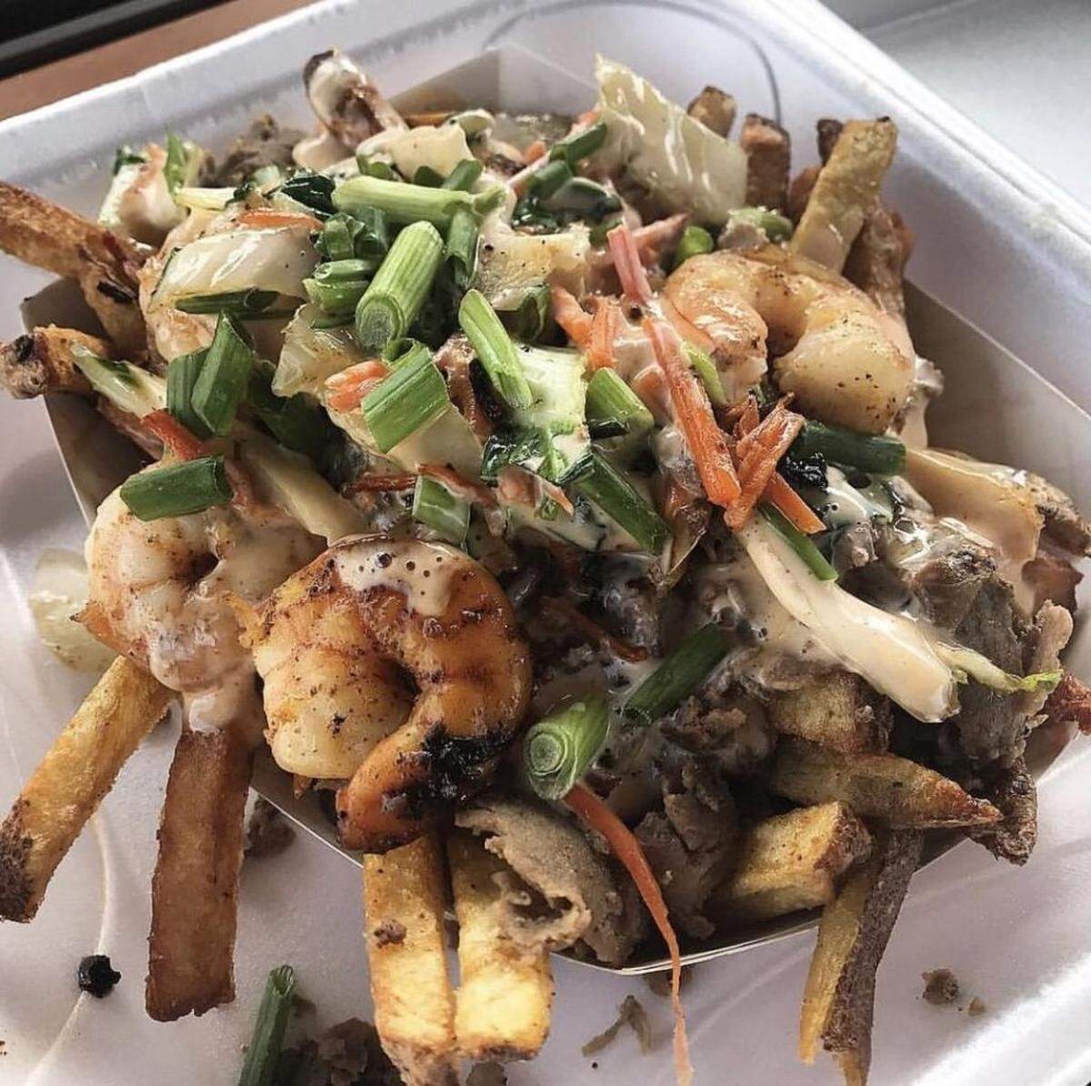 What the Fries Steak &amp; Shrimp Hibachi Fries
