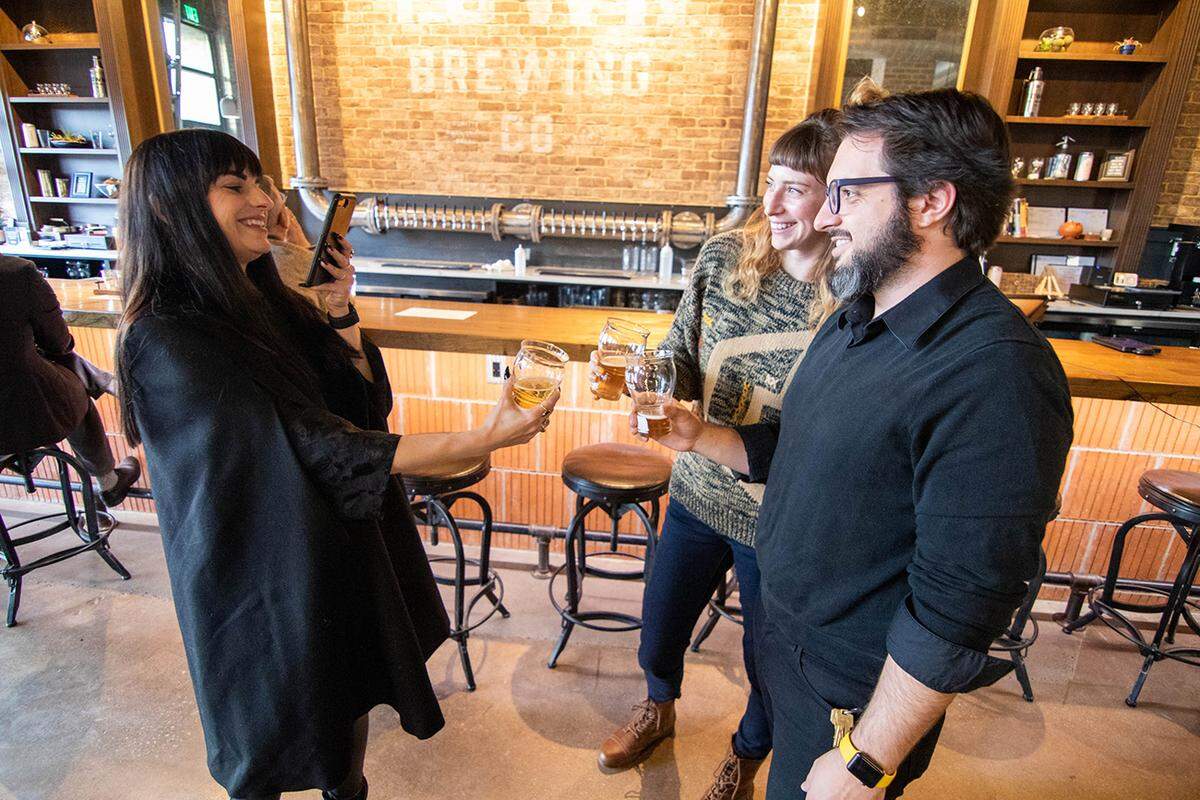 Photo by Alex Cason<br />Corri Smith, Amy Herman and Rémy Thurston