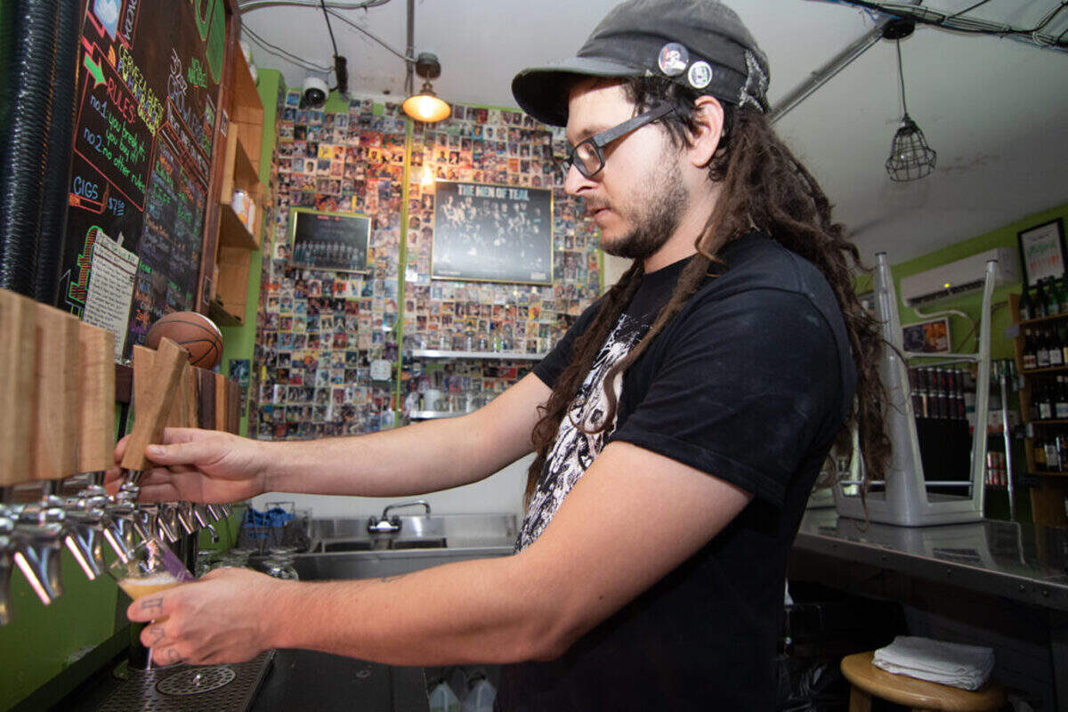 Salud Beer Shop’s Dustin Di Lorenzo.