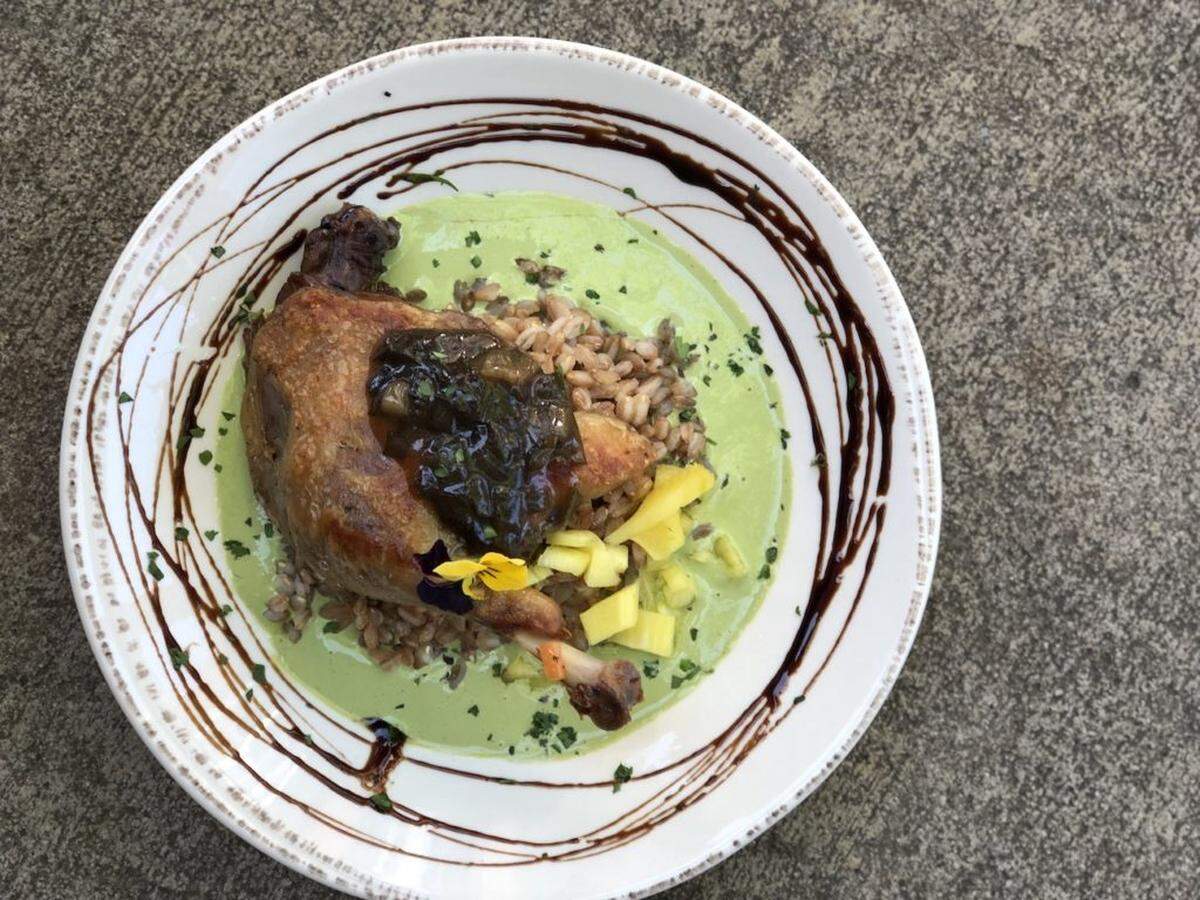 Courtesy of Jamie Brown<br/>Crepe Cellar Duck confit