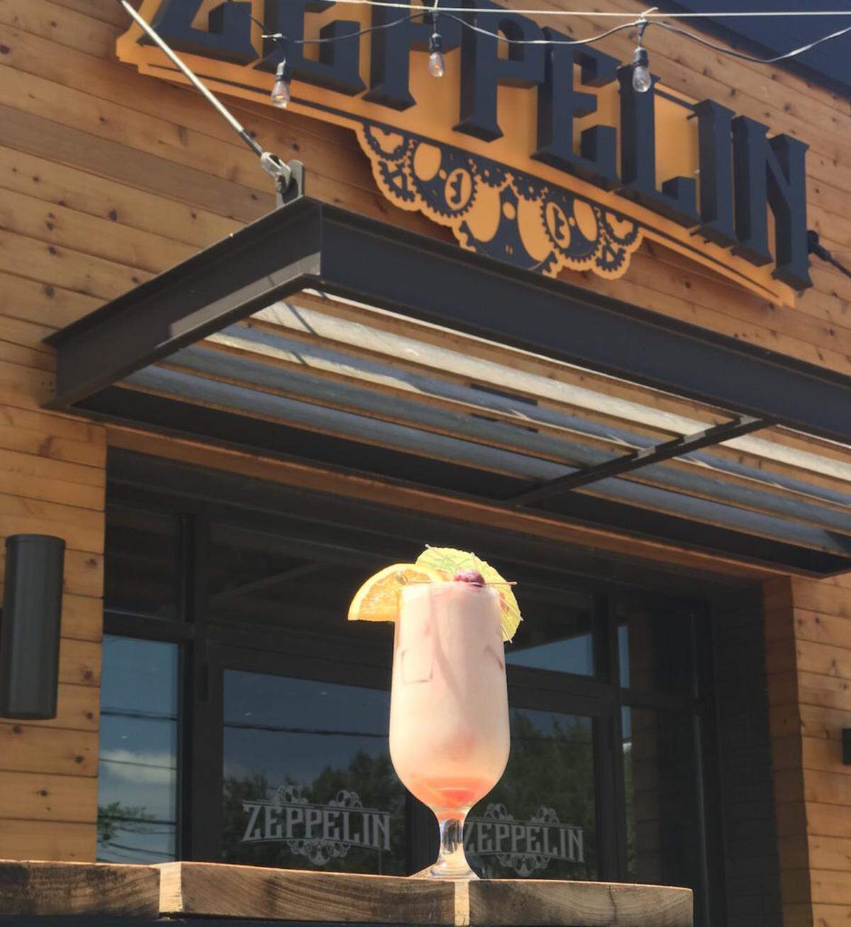 Courtesy of Zeppelin<br/>The Coco Cabana mocktail at Zeppelin, featuring house-made coconut cream, fresh pineapple juice, fresh orange juice, pomegranate juice and mix of fresh-squeezed lemon juice and house-made grenadine.