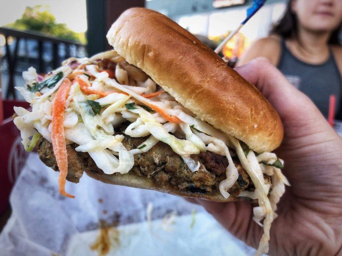 Photo by Jennings Cool<br>The Asian Pork Burger