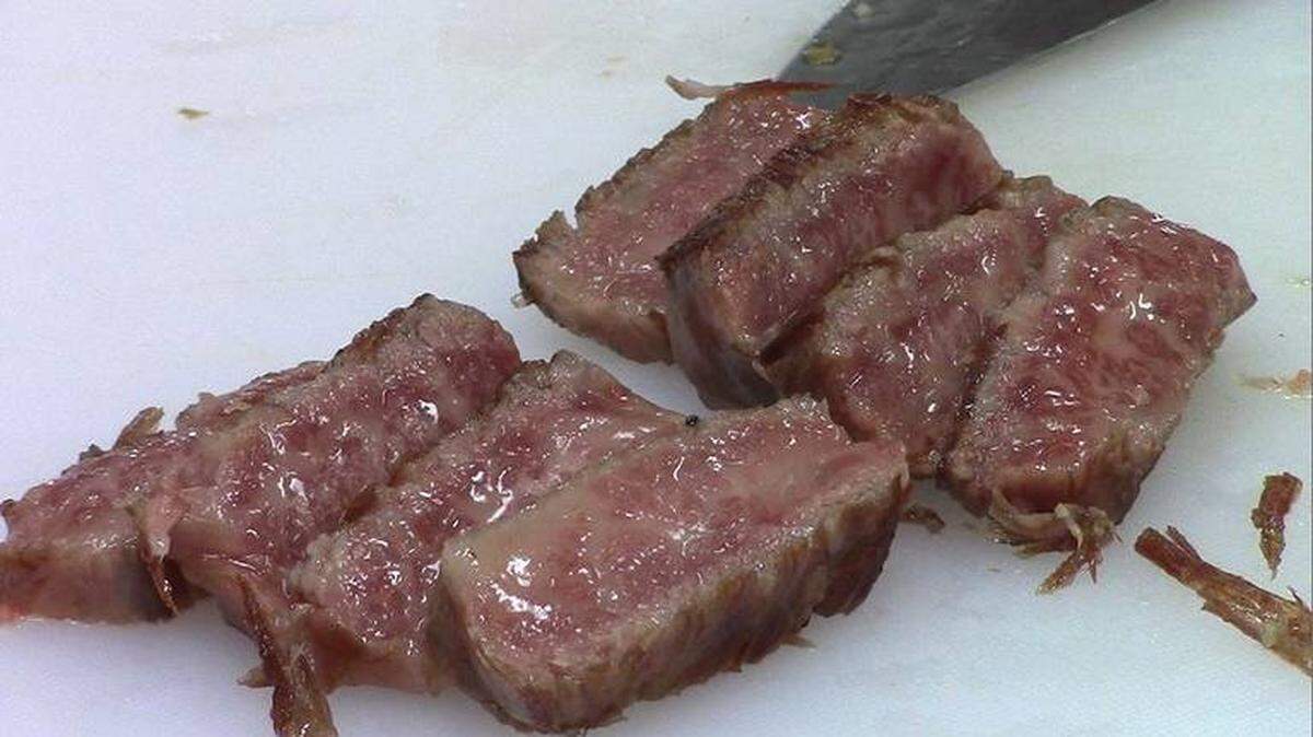 Photo by John Marks/The Herald<br>Wagyu beef