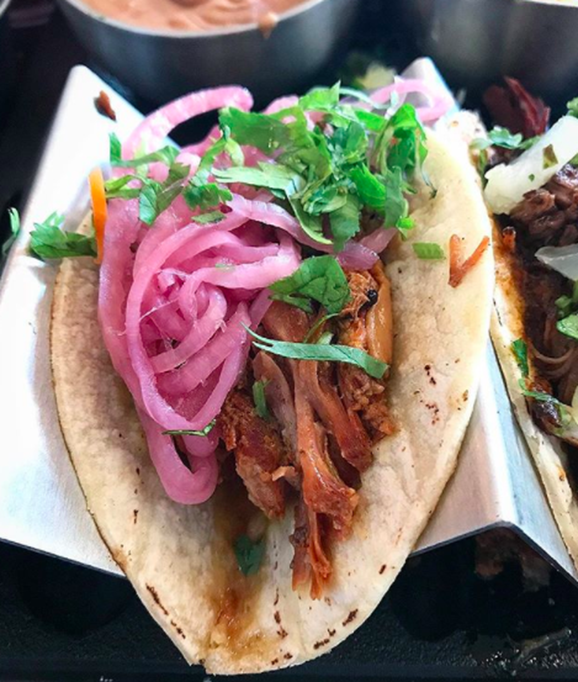 Que Onda’s Taco Tuesday specials include a choice of protein or veggies.