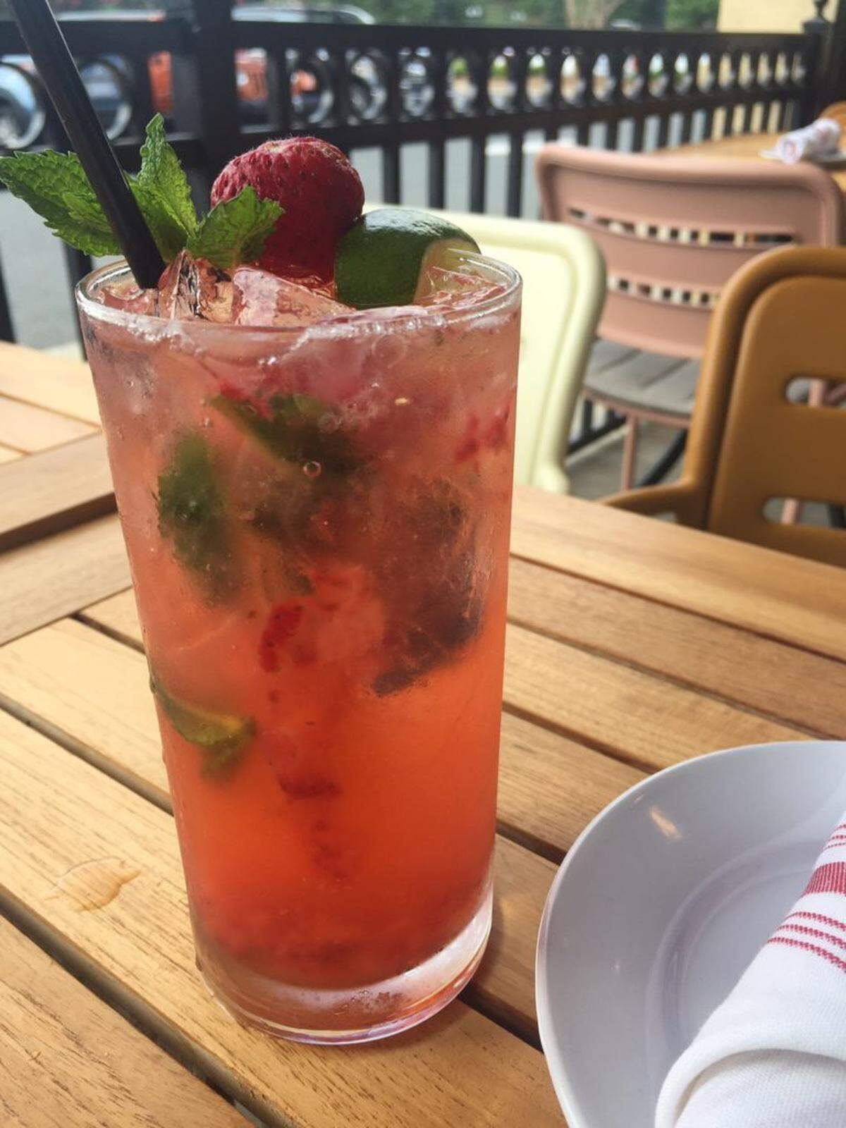 Courtesy of Civet Italian Kitchen + Bar<br>The Strawberry Cello Mojito