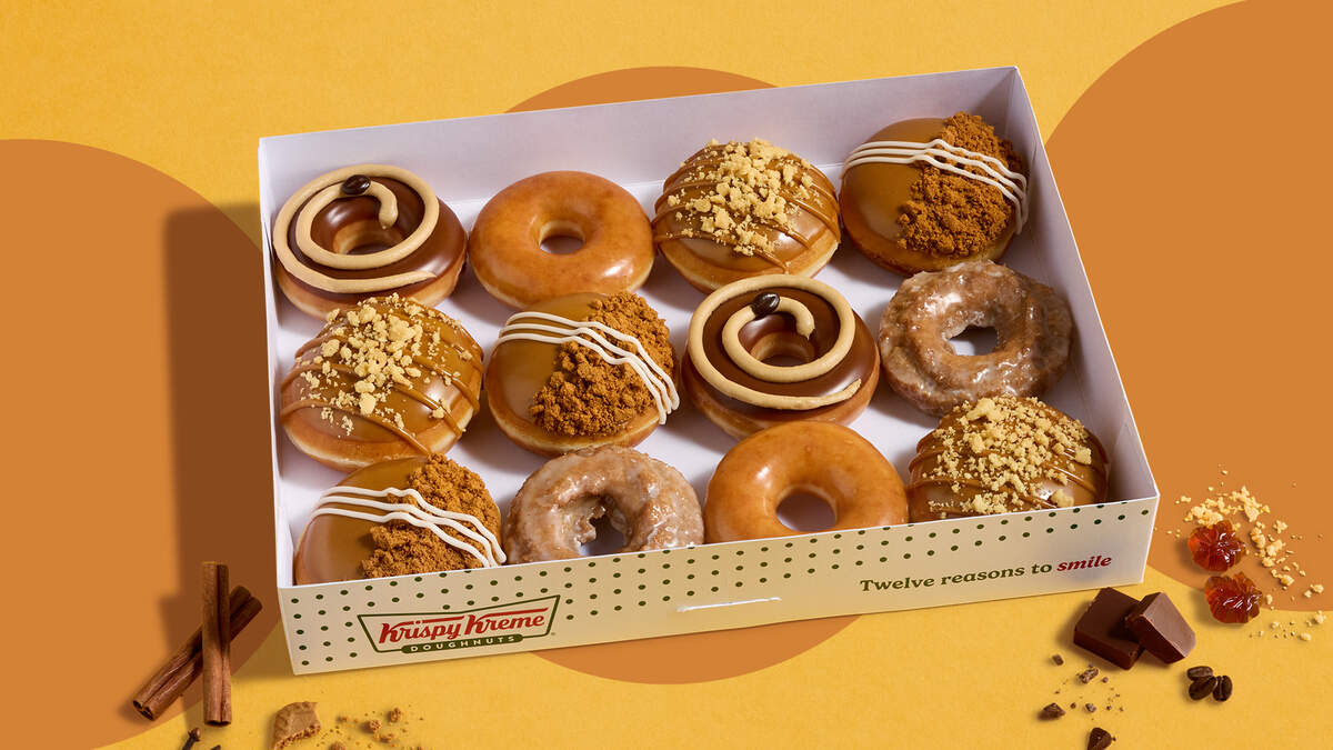 Der Pumpkin Spice Donut von Krispy Kreme ist für kurze Zeit wieder ...