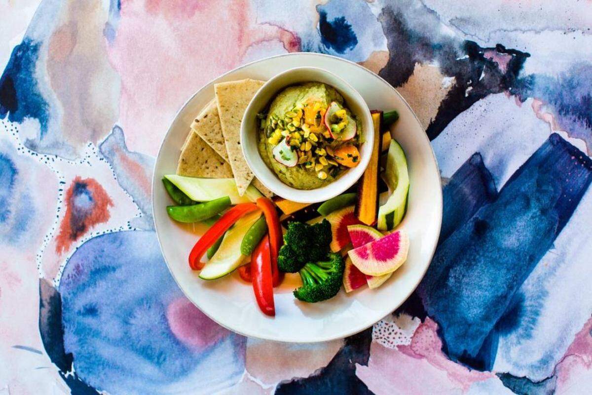 Courtesy of Flower Child<br/>This avacado hummus is one of the food offerings at Flower Child, set to open in South End this summer.