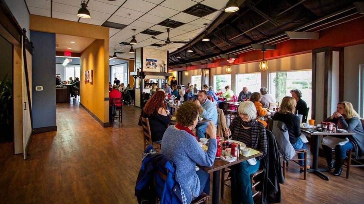Courtesy of Dean Kessel<br/>Famous Toastery opened its first Triangle location in Cary’s Waverly Place in 2014. Franchise owners Dean and Beth Kessel filed for bankruptcy protection for the restaurant this week.