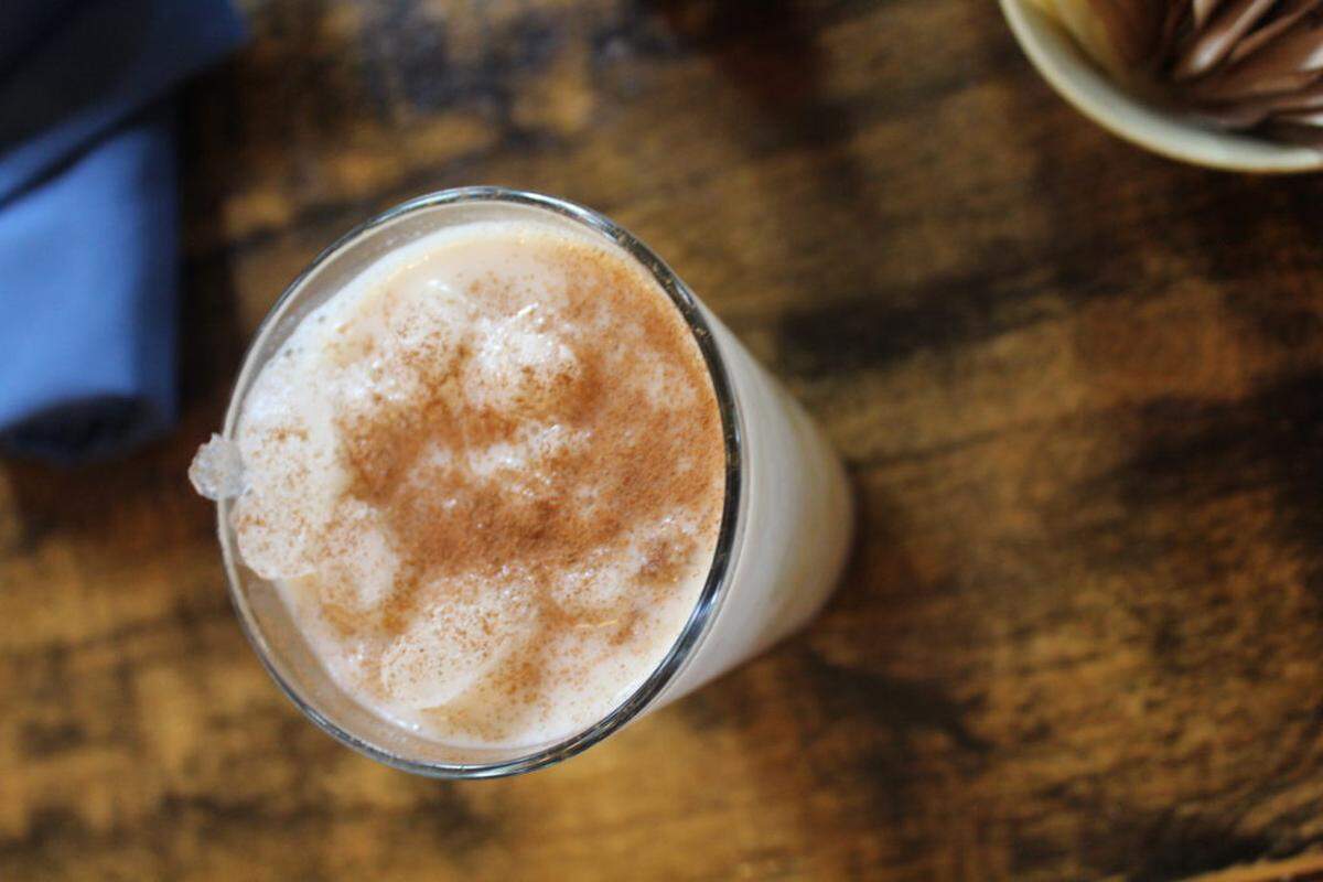 Courtesy of ROOTS Cafe<br>Iced Vanilla Chai Latte