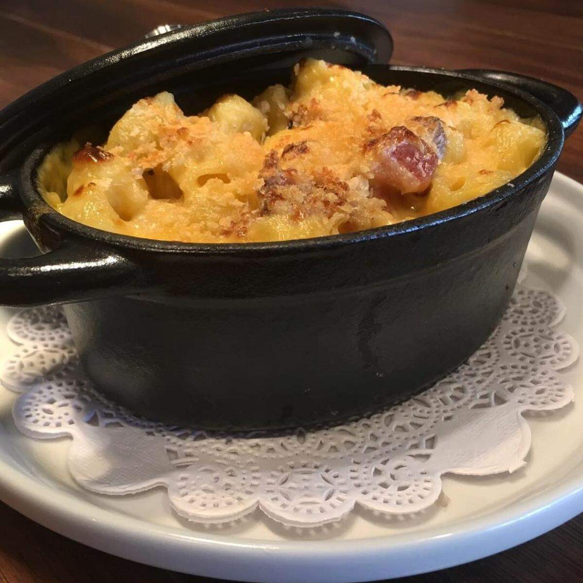Bacon mac and cheese is on the to-go menu at the Dunavant.