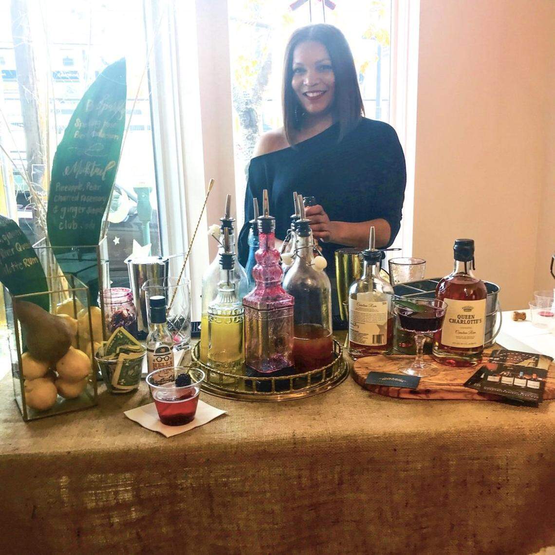 Tamu Curtis, founder of Liberate Your Palate, opened The Cocktailery in South End in 2021.