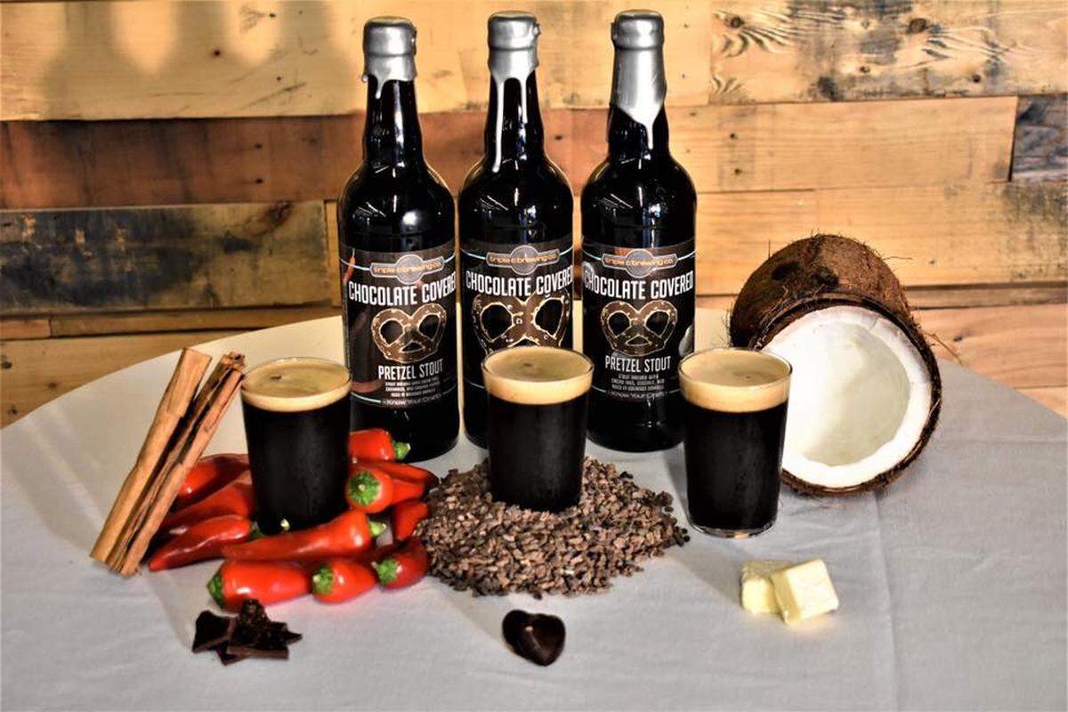 Courtesy of Triple C Brewing<br/>Chocolate Covered Pretzel Stout