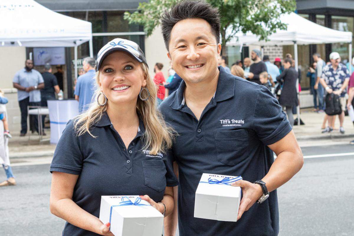 Tiff’s Treats founders Tiffany and Leon Chen.